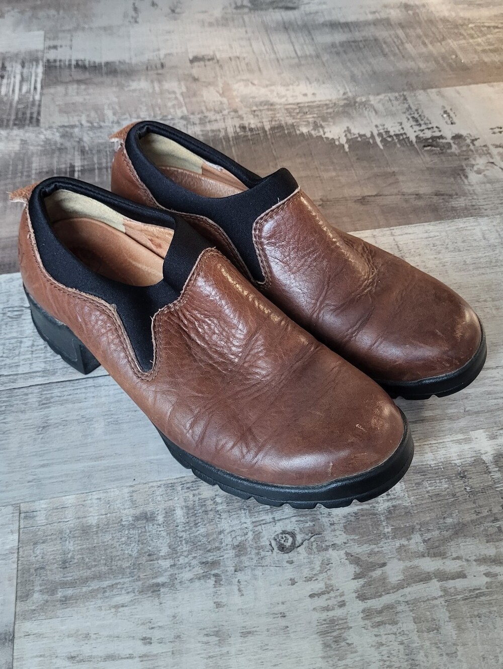 Ariat Paddock Clog Women’s US 7.5B Brown Leather Comfort Slip-On Mule Shoes